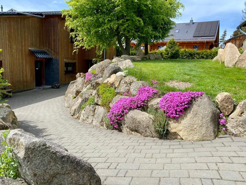 Naturstammhaus Und Appartements Zum Brockenbaecker Tanne Exterior photo