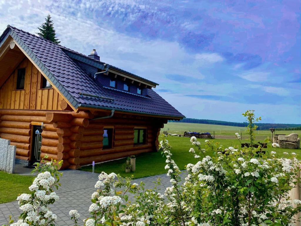 Naturstammhaus Und Appartements Zum Brockenbaecker Tanne Exterior photo