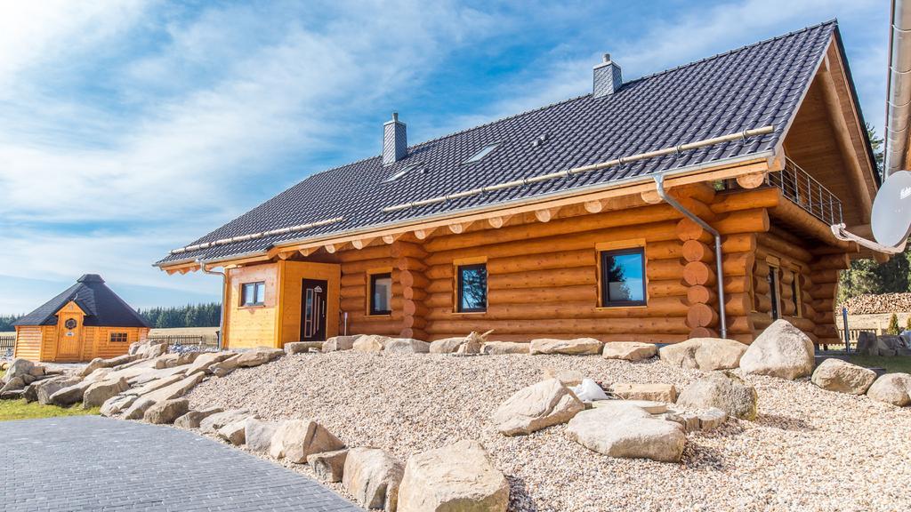 Naturstammhaus Und Appartements Zum Brockenbaecker Tanne Exterior photo